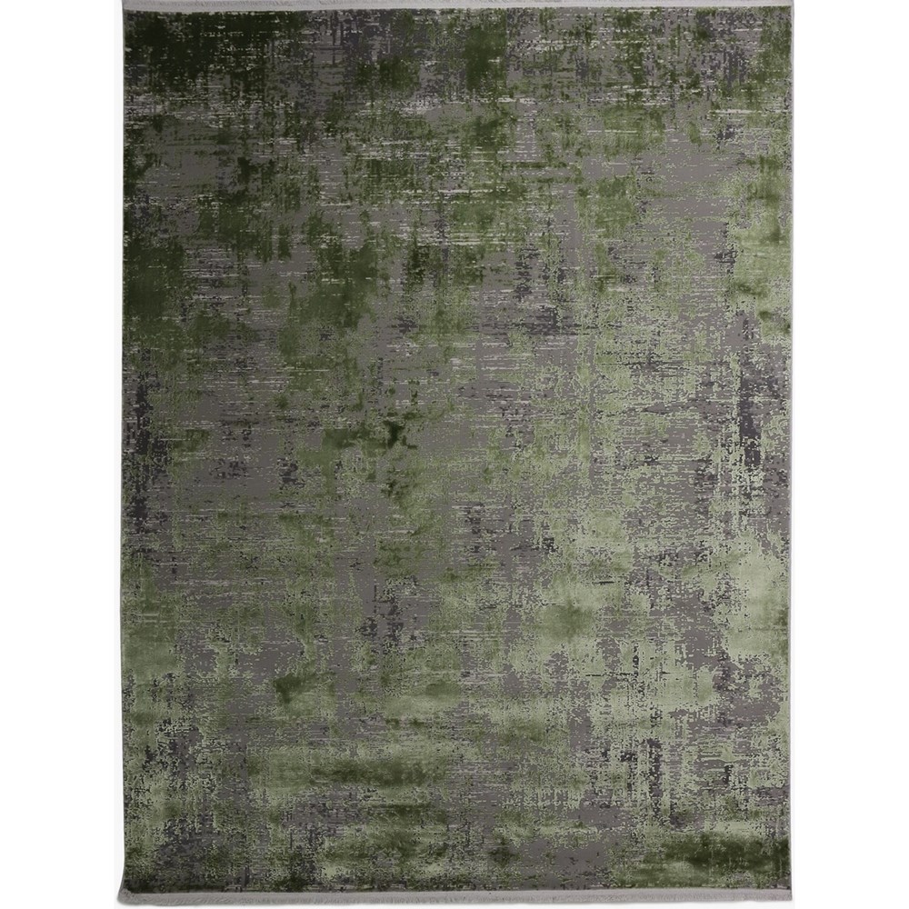 Luxury Toros Ombre Distressed Rug in Green